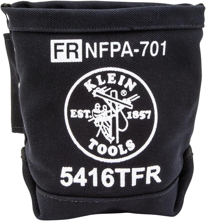 Klein Tools 5 x 10 x 9" Flame Resistant Canvas Bag for Bolt Storage