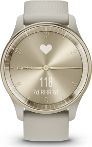 Garmin Vivomove Trend Smartwatch - Cream Gold