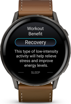 Garmin Venu 4 Advanced Health and Fitness GPS Smartwatch 45mm - Slate with Black Silicone Band/Brown Leather Band