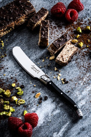 Laguiole Premium Collection Butter Knives Set of 4 -Black