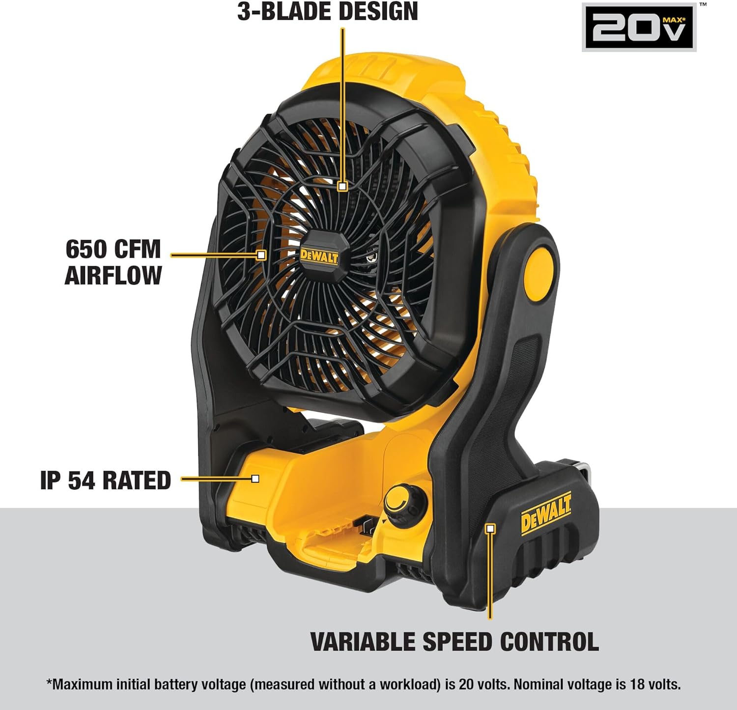 Dewalt 20V MAX Jobsite Fan Tool Only