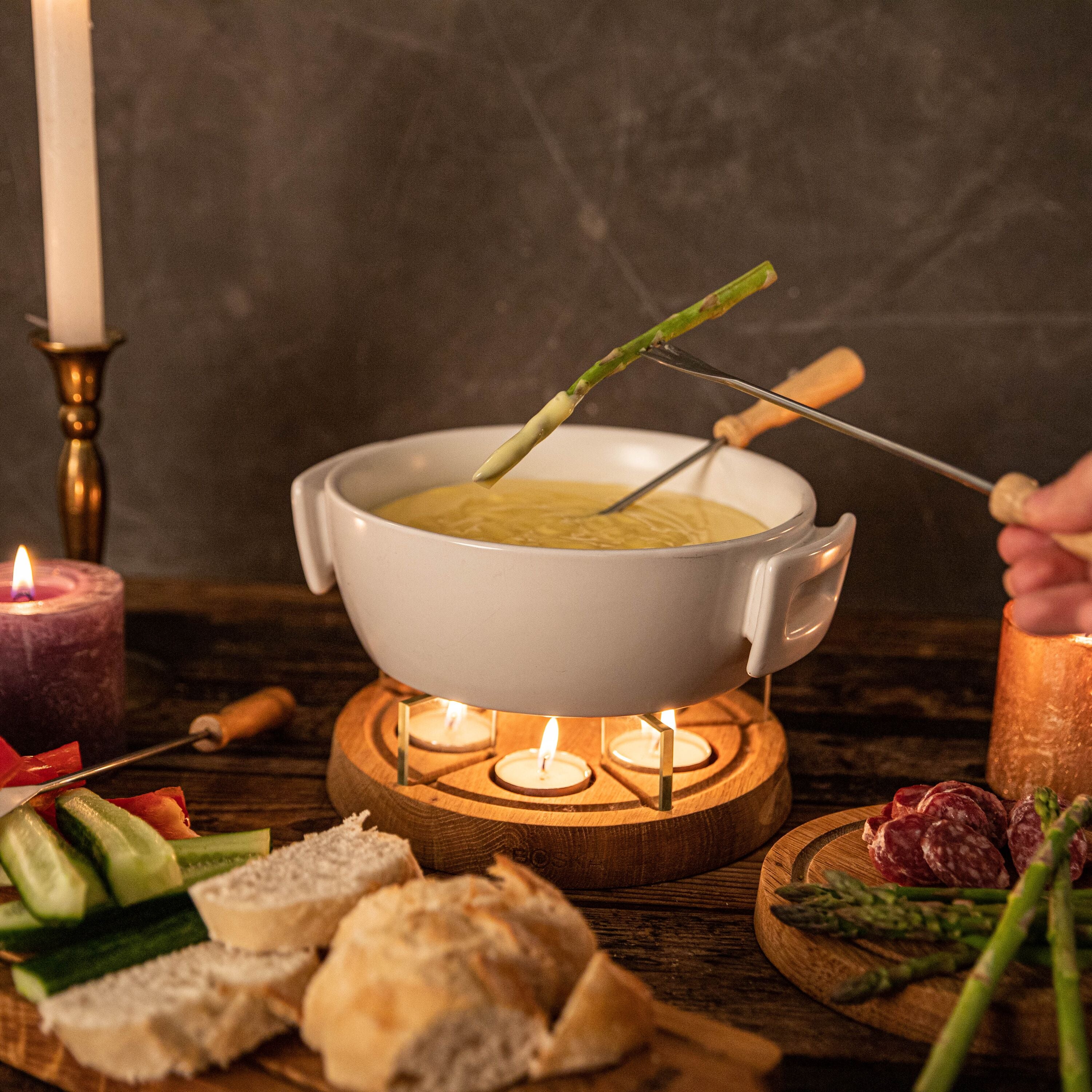 Boska Candle Light Fondue Twinkle - White