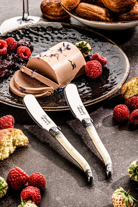 Laguiole Premium Collection Butter Knives Set of 4 - Pearl