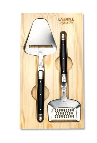 Laguiole Premium Collection Cheese Slicer & Grater - Black