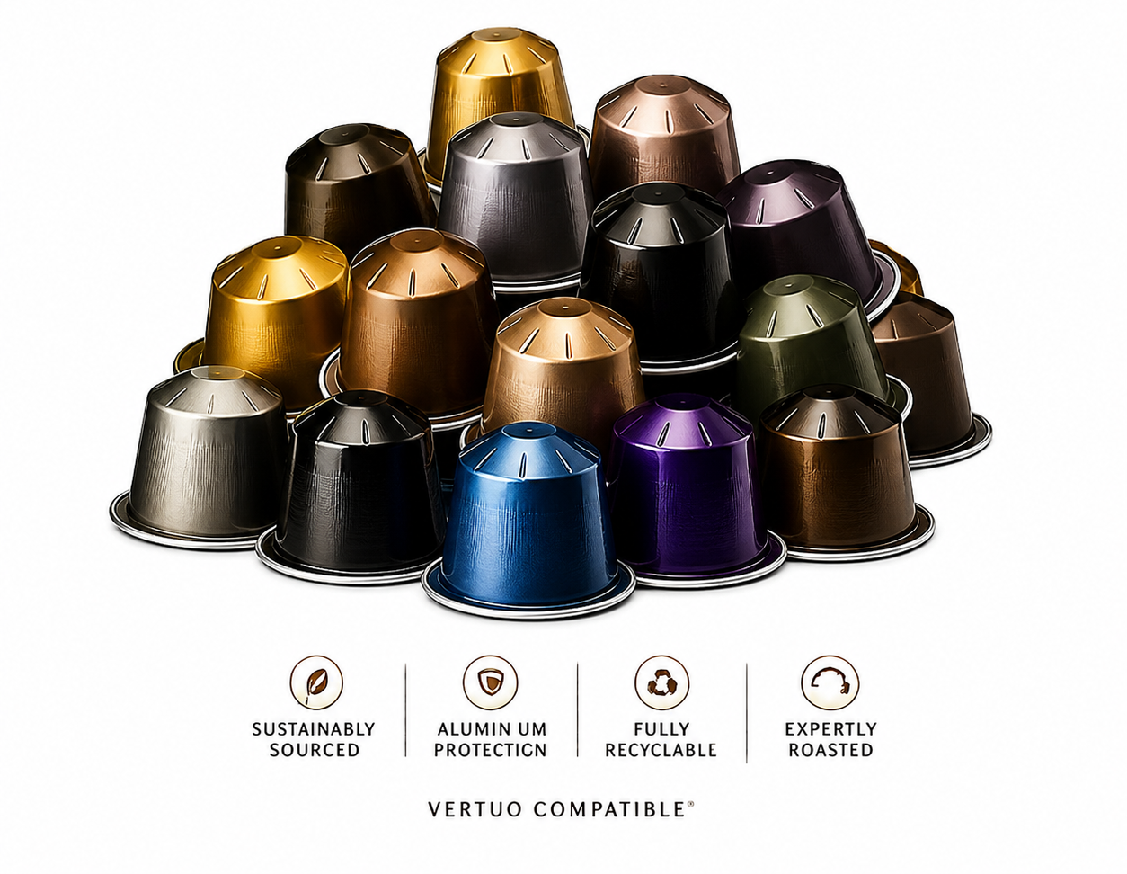 Original line Generic 50 Flavour Assortment - 50 Coffee Pods