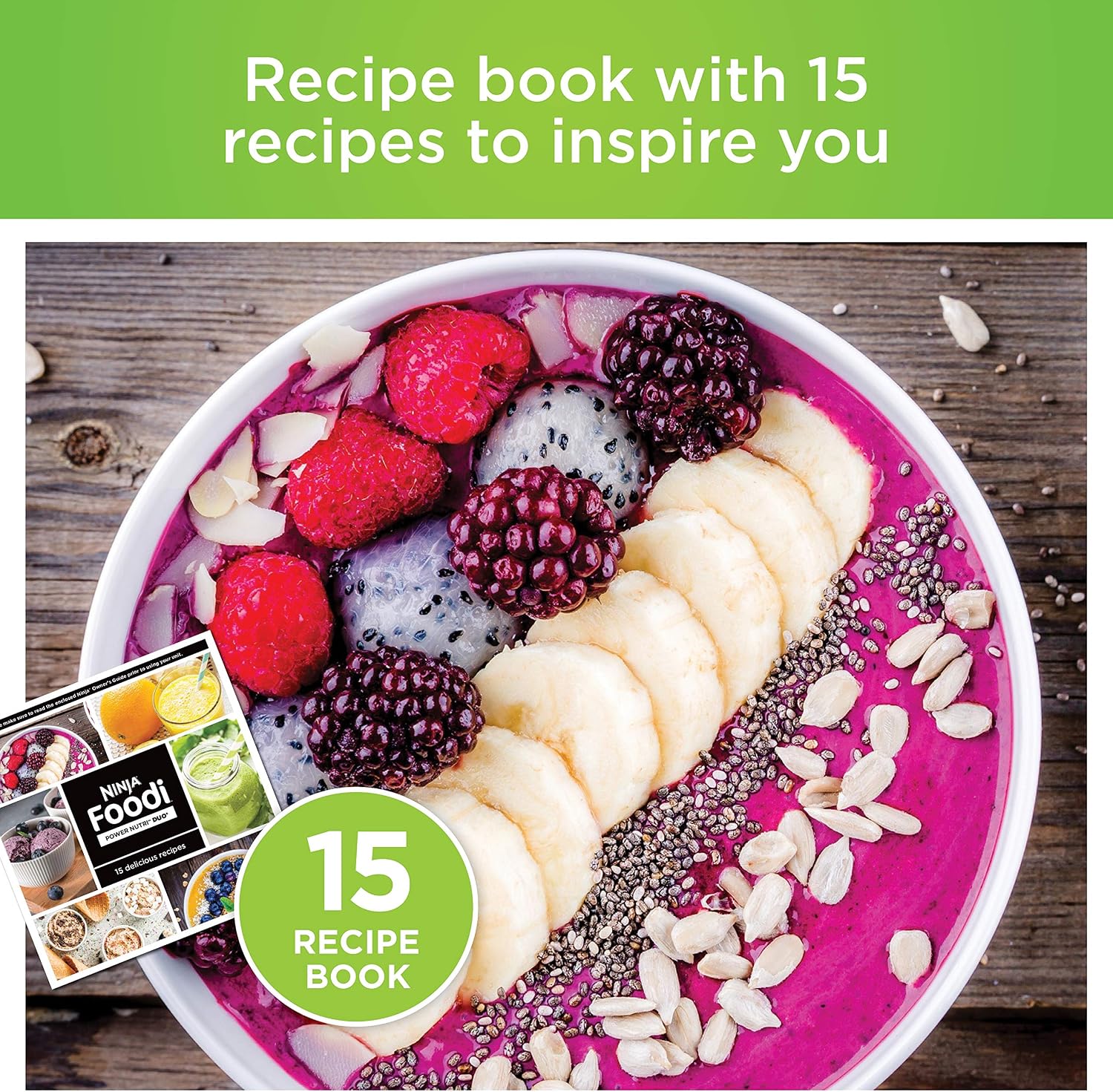Ninja Foodi Power Nutri Duo Smoothie Bowl Maker & Blender - Grey