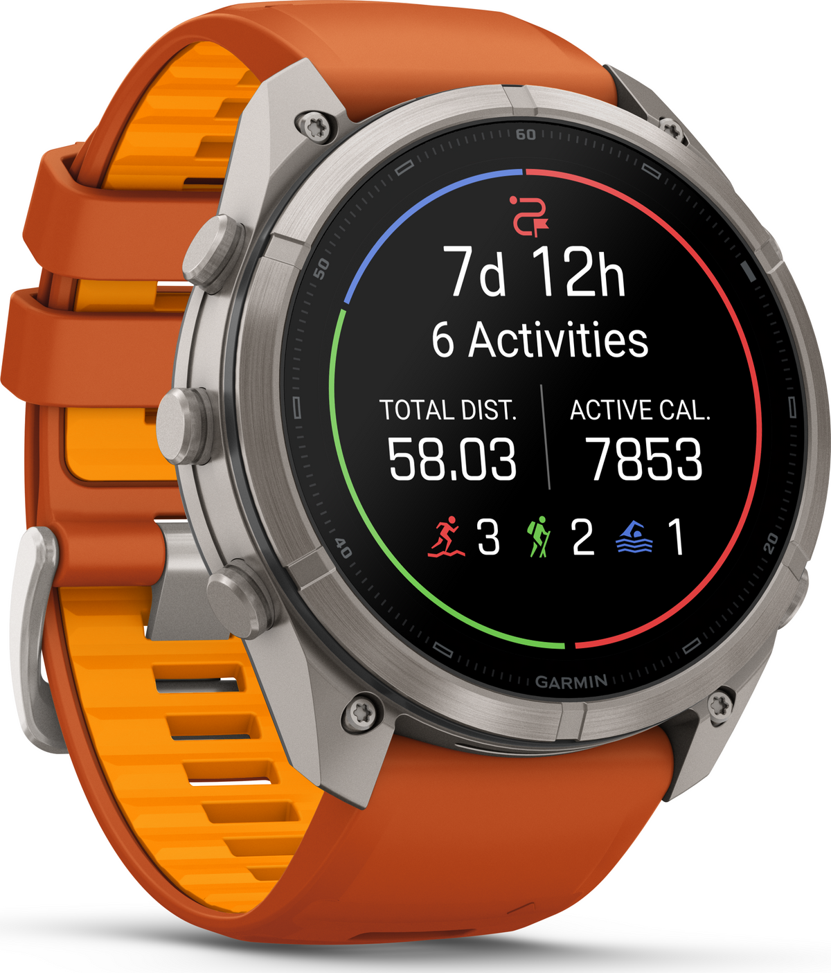Garmin Fenix 9 Pro 51mm Titanium - Autumn Orange