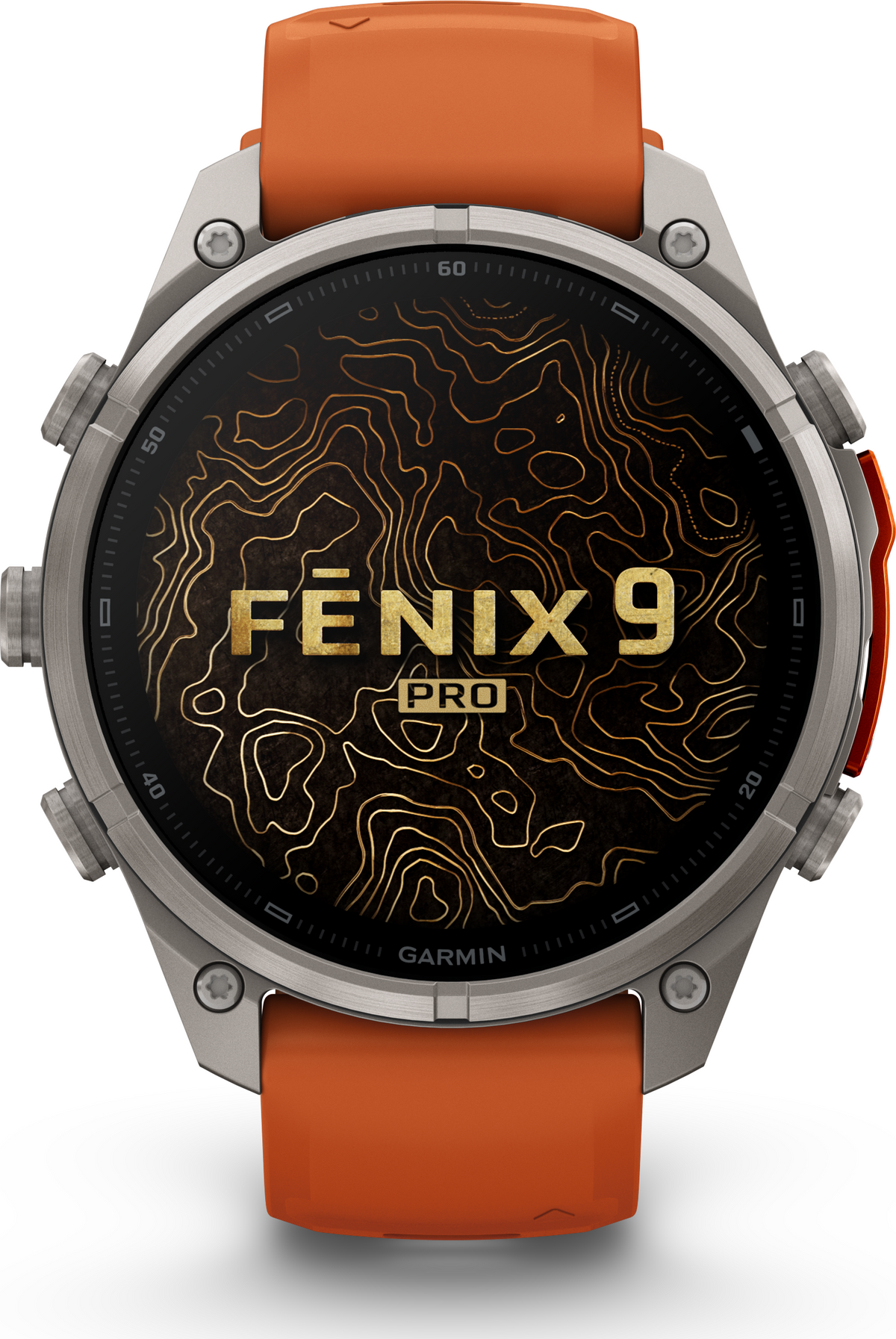 Garmin Fenix 9 Pro 47mm Titanium - Autumn Orange