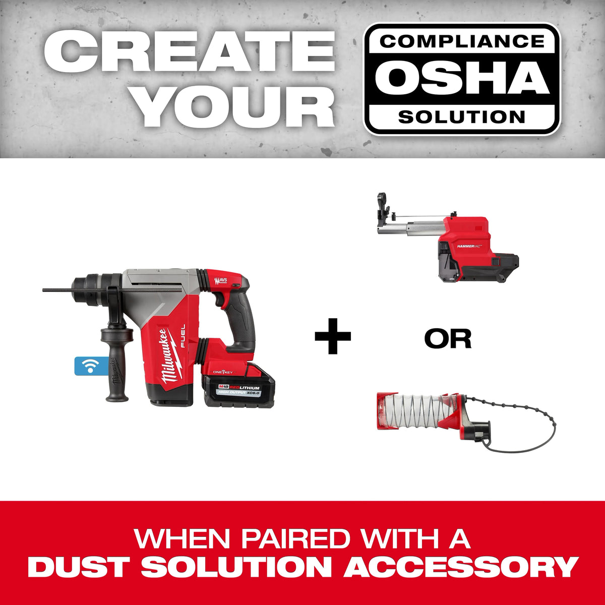 Milwaukee M18 Fuel 1-1/8" Sds Plus Rotary Hammer - One-Key