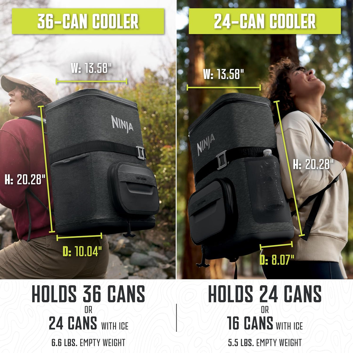 Ninja Outdoor Frost Vault Go 24 Backpack Soft Cooler - Charcoal Gray