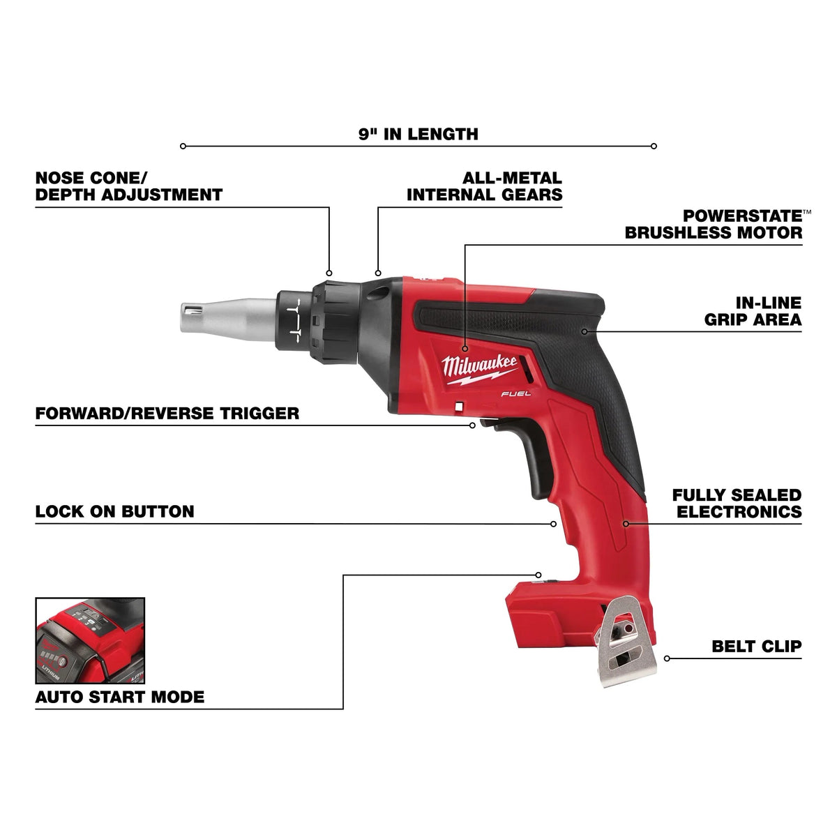 Milwaukee M18 Fuel Drywall Screw Gun BT