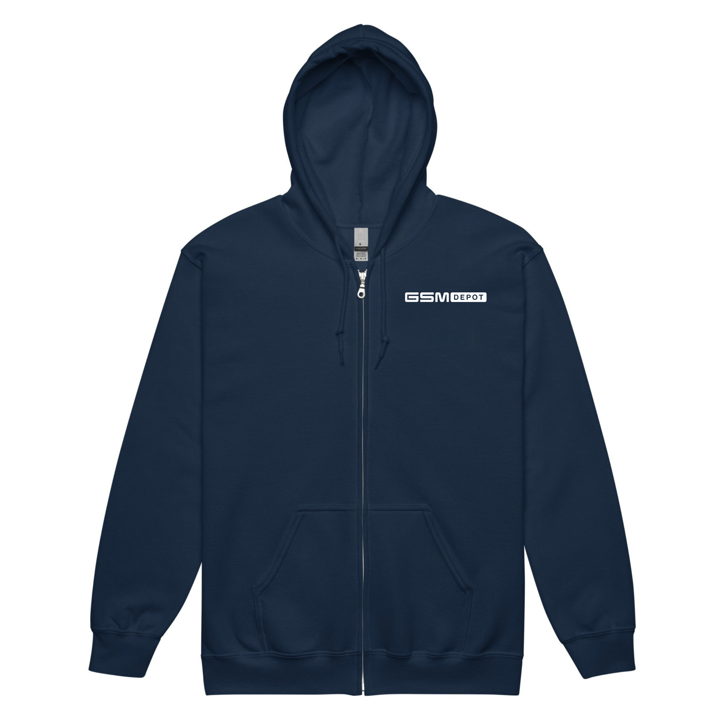 Unisex Zipper Fleece Hoodie - GSM Logo