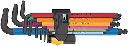 Wera 950/9 Hex-Plus Multicolour Imperial 2 L-Key Set - 9 Pieces