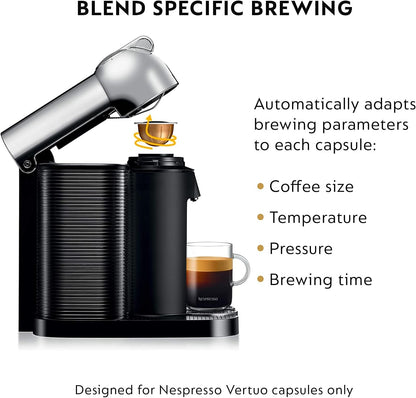 Machine à café et expresso Nespresso Vertuo de Breville - Chrome