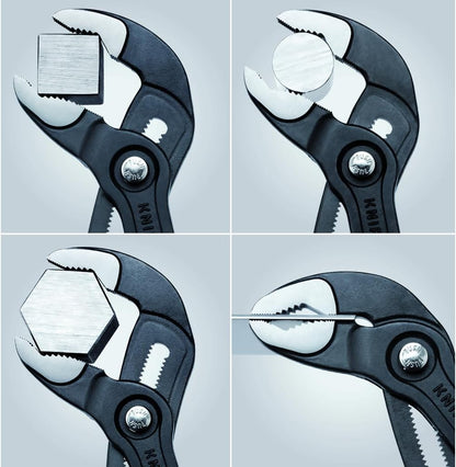 Knipex Cobra Set of 4 pieces including 1 cutting pliers and 1 spout clamp