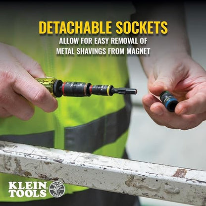Klein Tools - Jeu de douilles à choc 7 en 1 - Sans poignée 