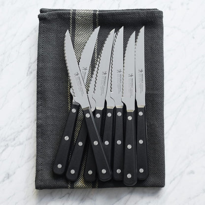 Henckels Set of 8 Razor-Sharp Steak Knife - Noir