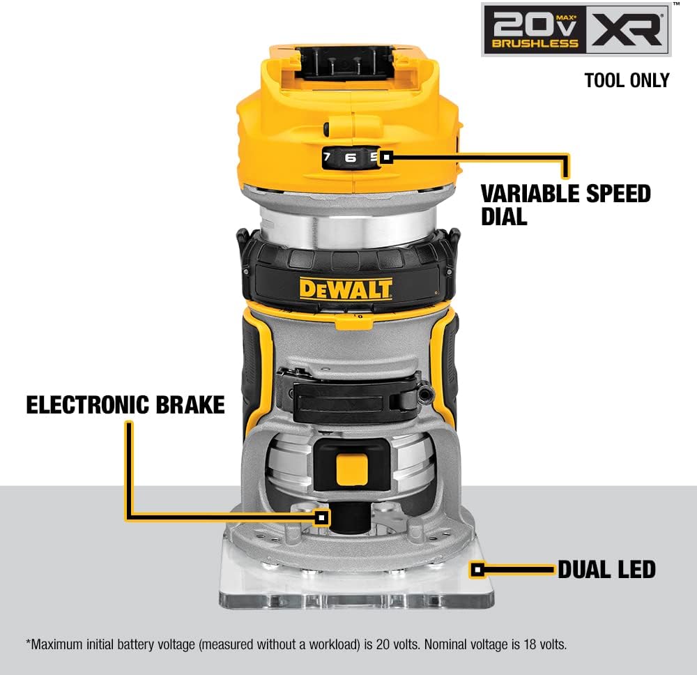 Routeur compact sans fil Dewalt 