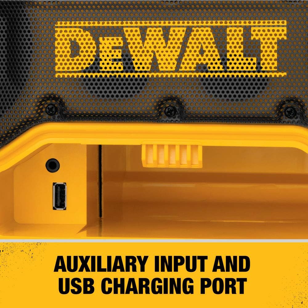 Dewalt 20V Max Portable Radio & Battery Charger with Bluetooth