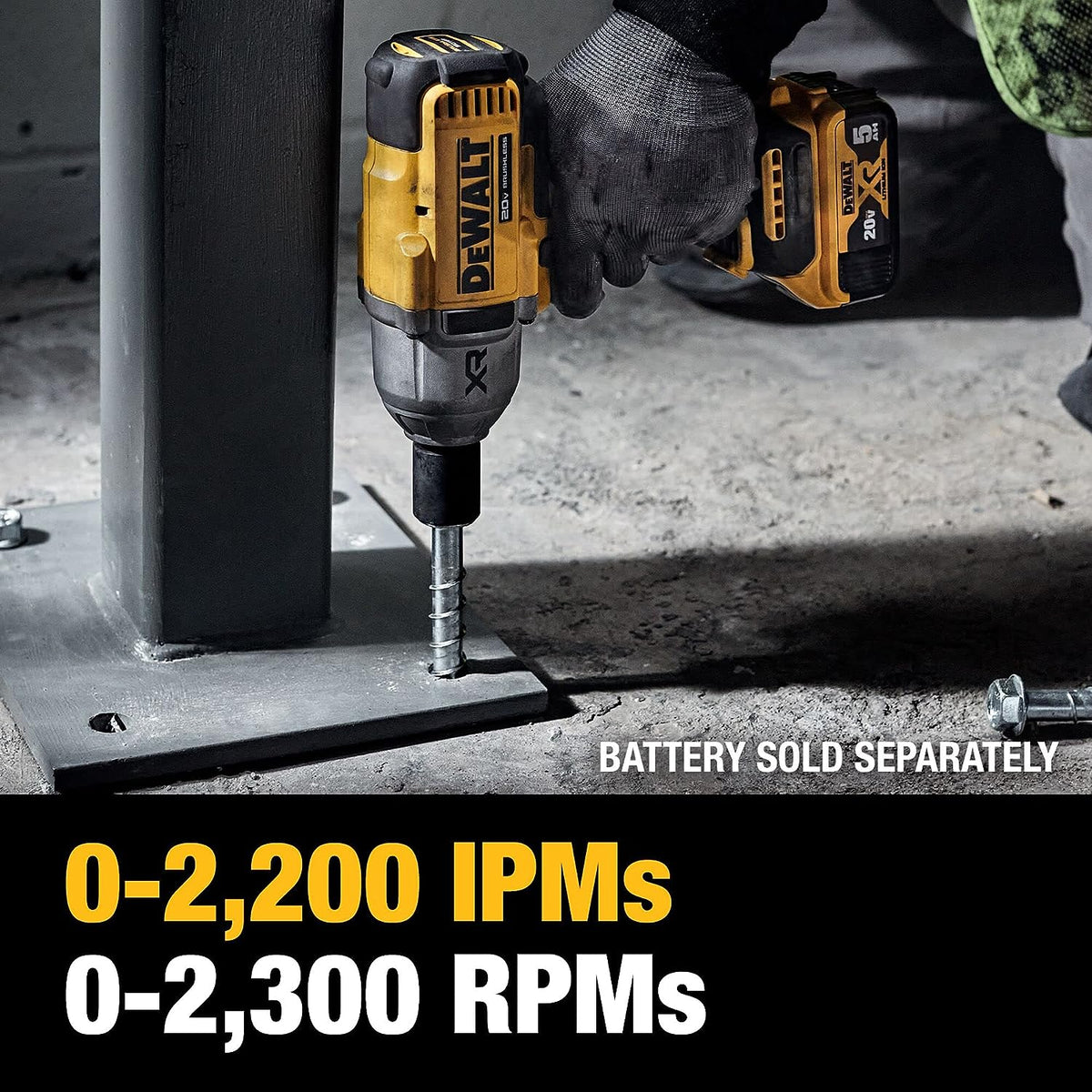 Dewalt 20V Max Clé à chocs sans fil 1/2" - Outil seul