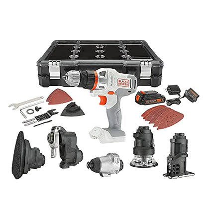 Kit combiné sans fil Matrix 20 V Max de Black &amp; Decker - Blanc et orange 