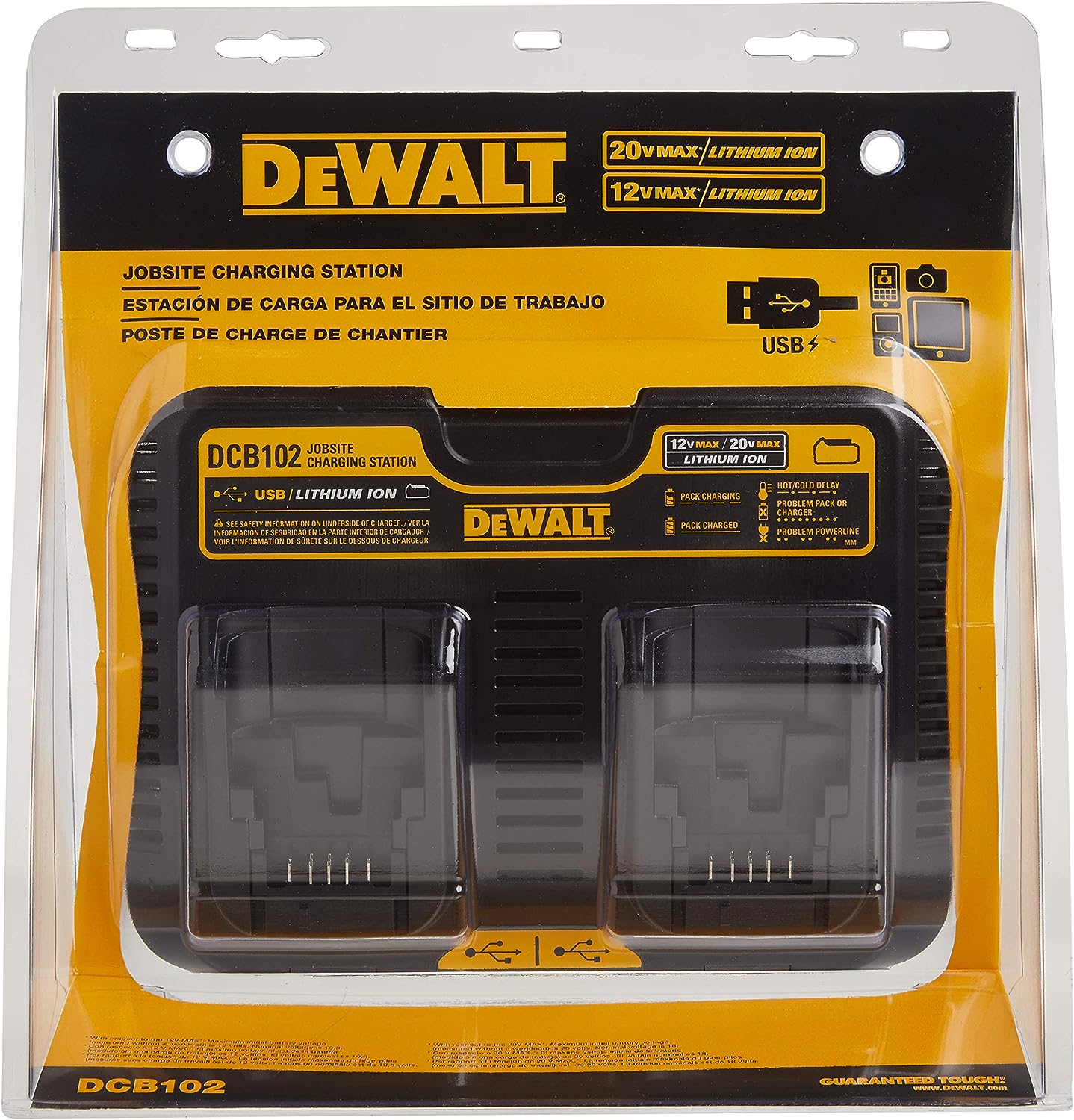 Station de recharge de chantier Dewalt 12 V 