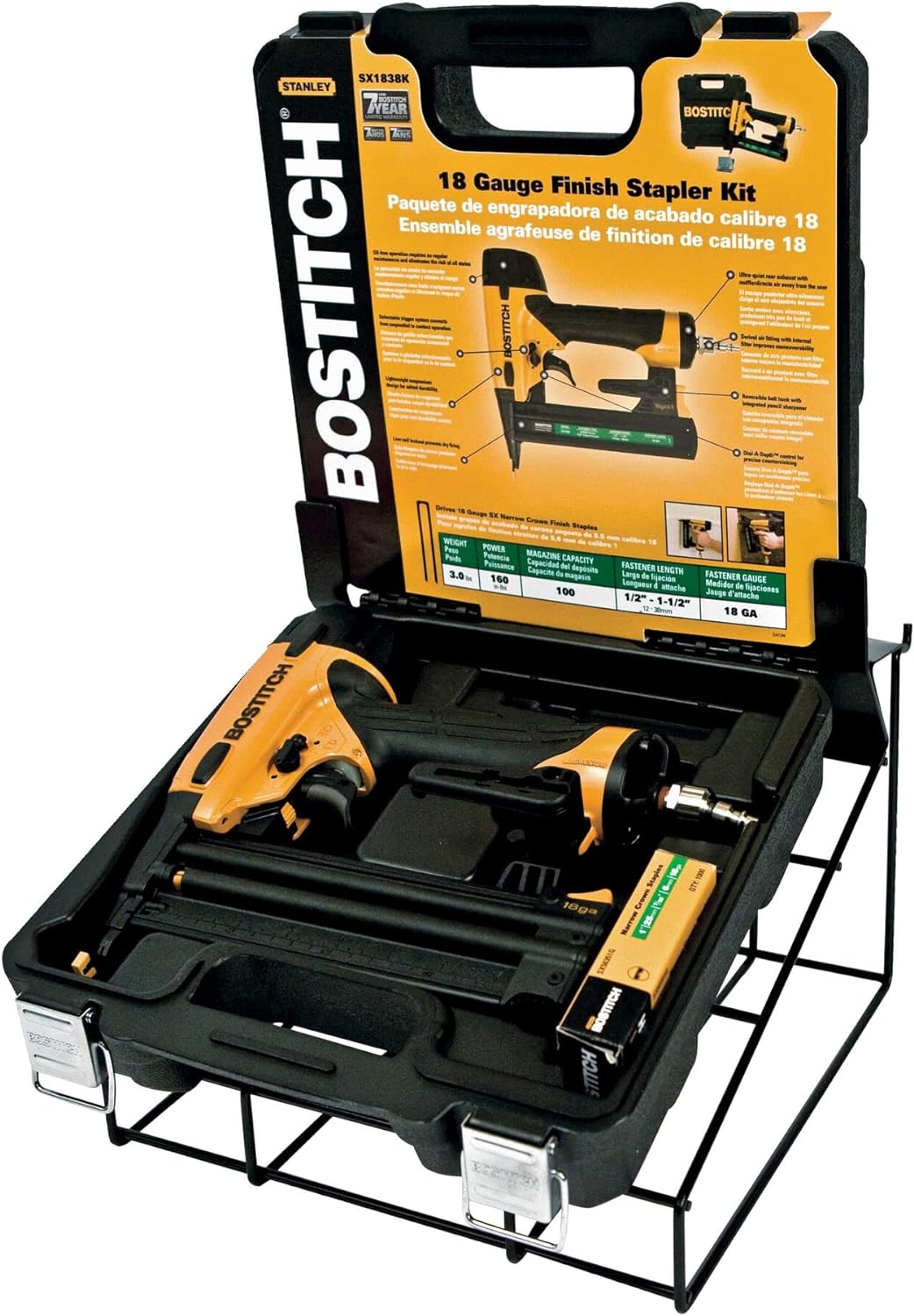 Agrafeuse Bostitch à couronne étroite - 18GA