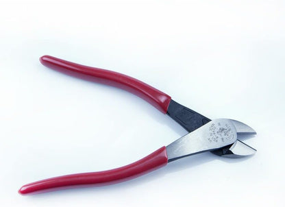 Klein Tools 8" Standard High-Leverage Diagonal Cutting Angled Head Pliers - Rouge