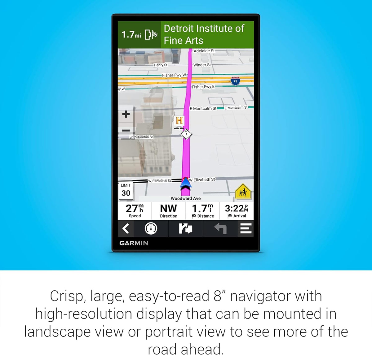 Garmin DriveSmart 86, Navigateur GPS pour voiture