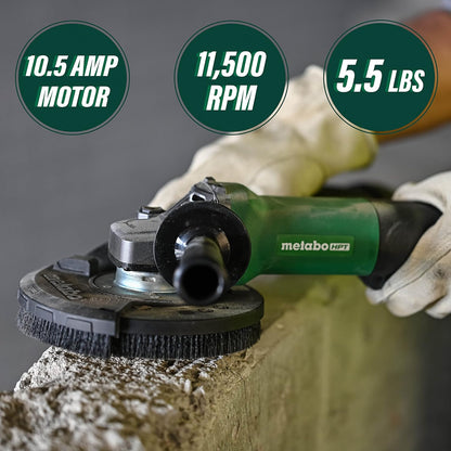 Metabo HPT 4.5" Meuleuse d'angle avec interrupteur à palette