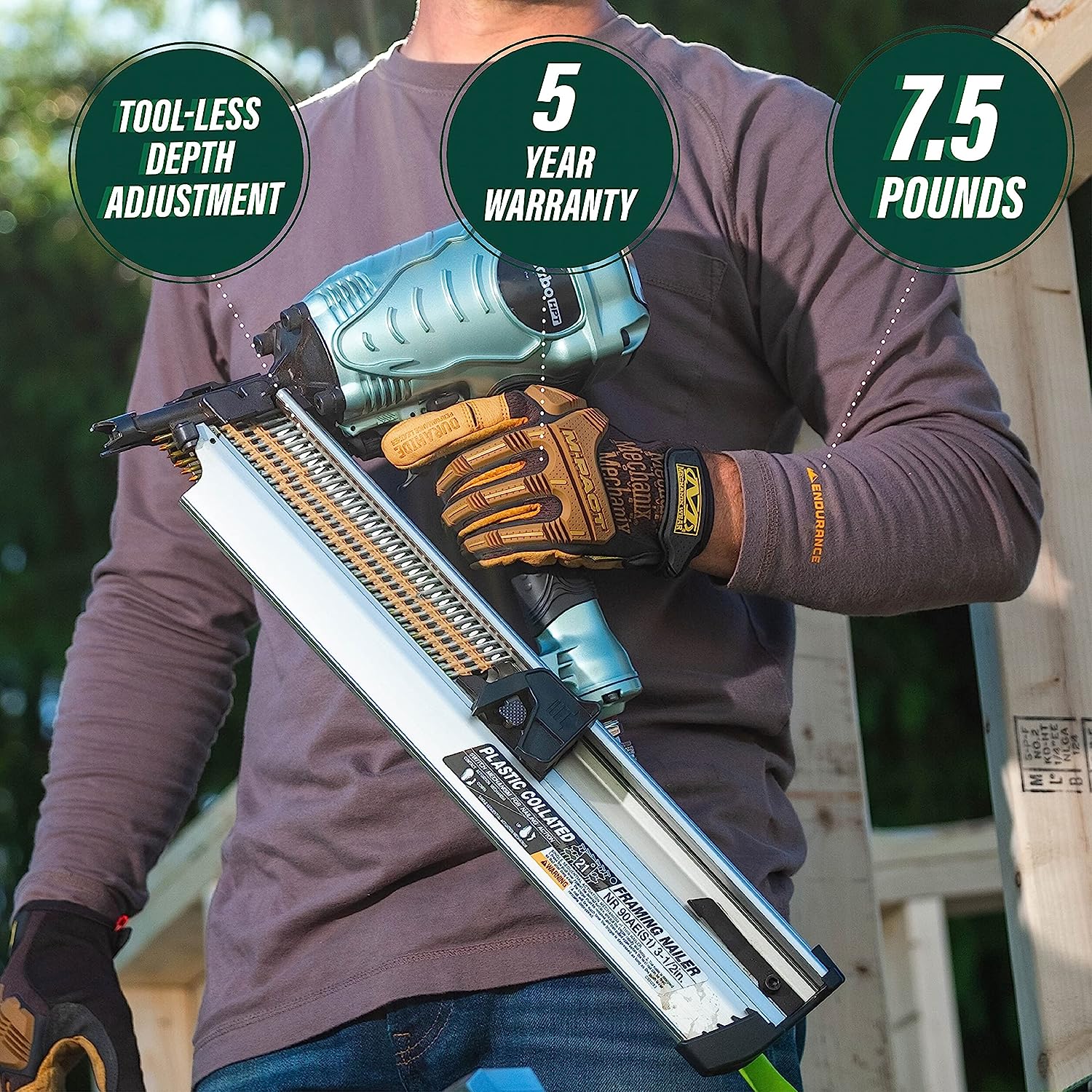 Metabo 2" to 3-1/2" HPT Framing Nailer