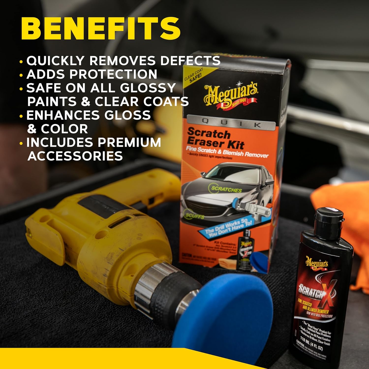Meguiar's Quik Scratch Eraser Pad & Kit