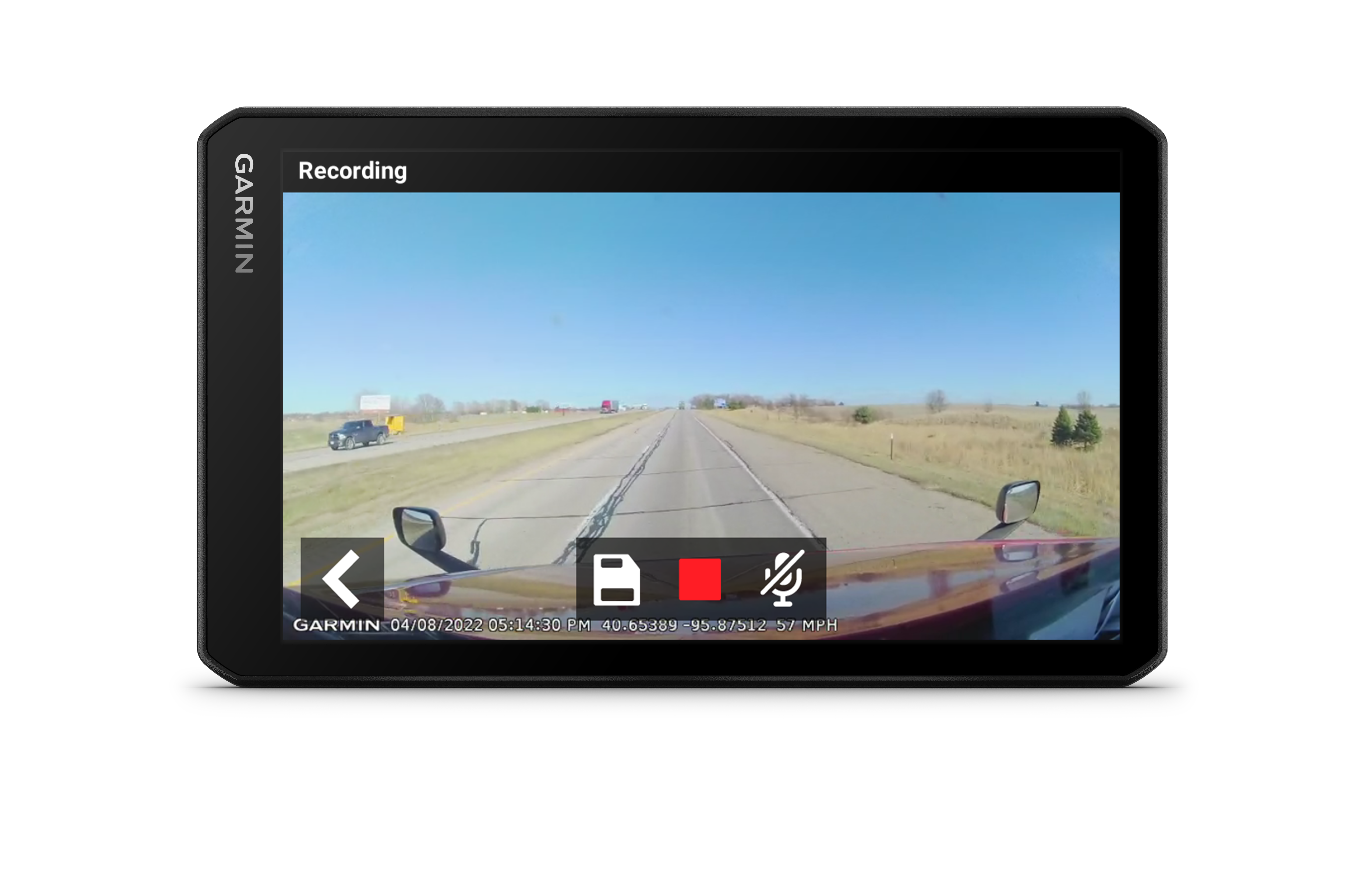 Garmin 7" GPS Truck Navigator with Built-in Dash Camera