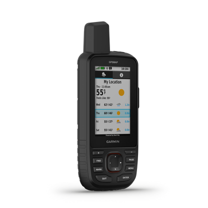 Carte GPS portable Garmin pour l'extérieur avec technologie satellite