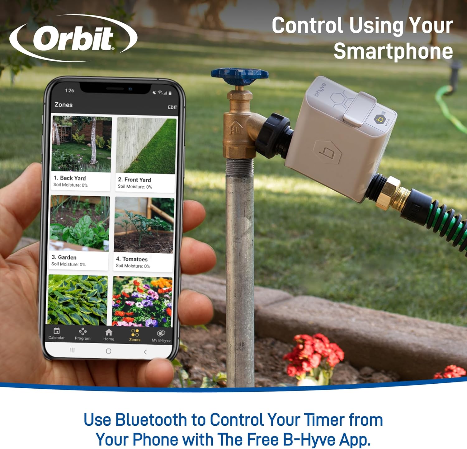 Orbit B-hyve Bluetooth Hose Faucet Timer - Gray