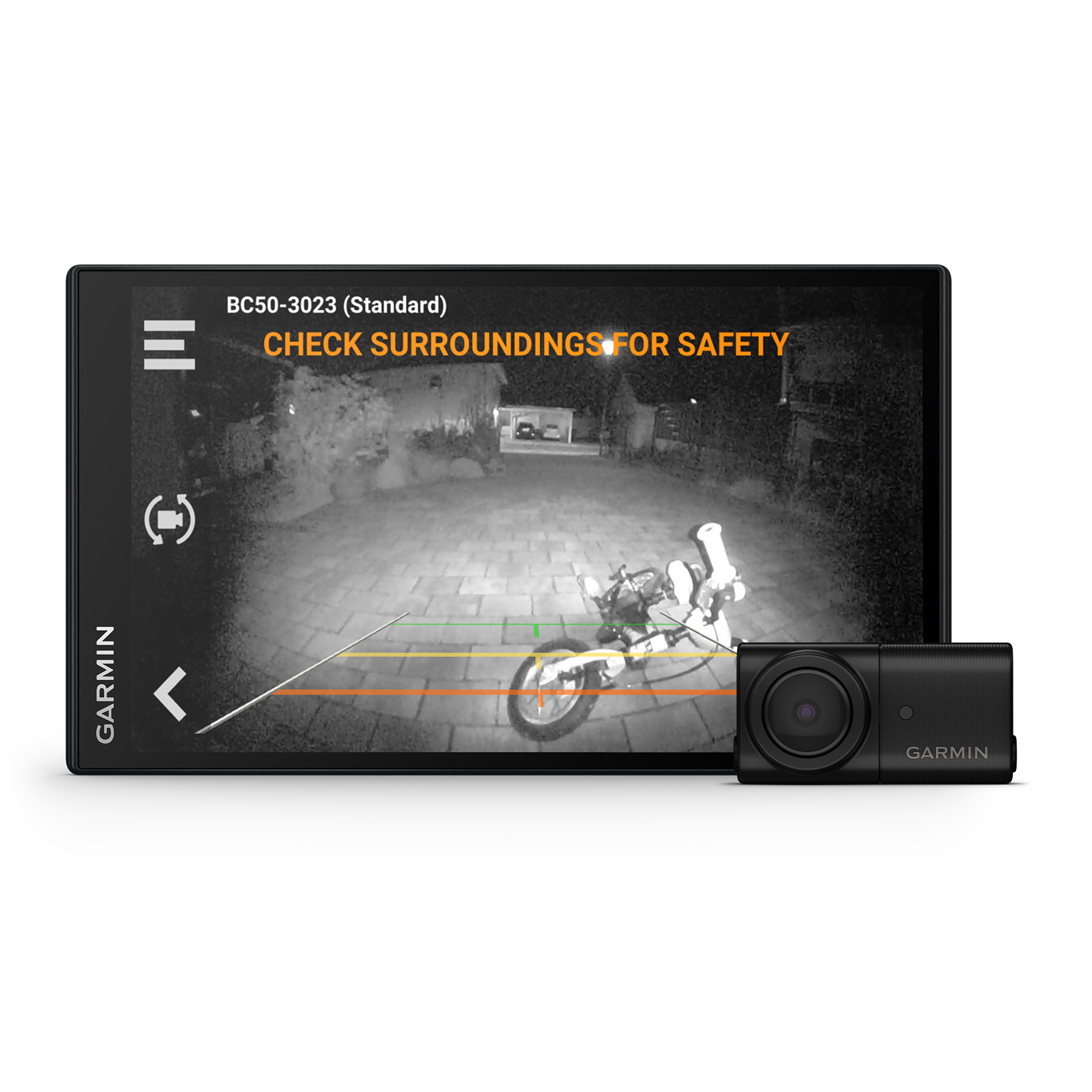 Garmin Night View Caméra de recul sans fil avec support de plaque d'immatriculation