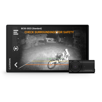 Garmin Night View Caméra de recul sans fil avec support de plaque d'immatriculation