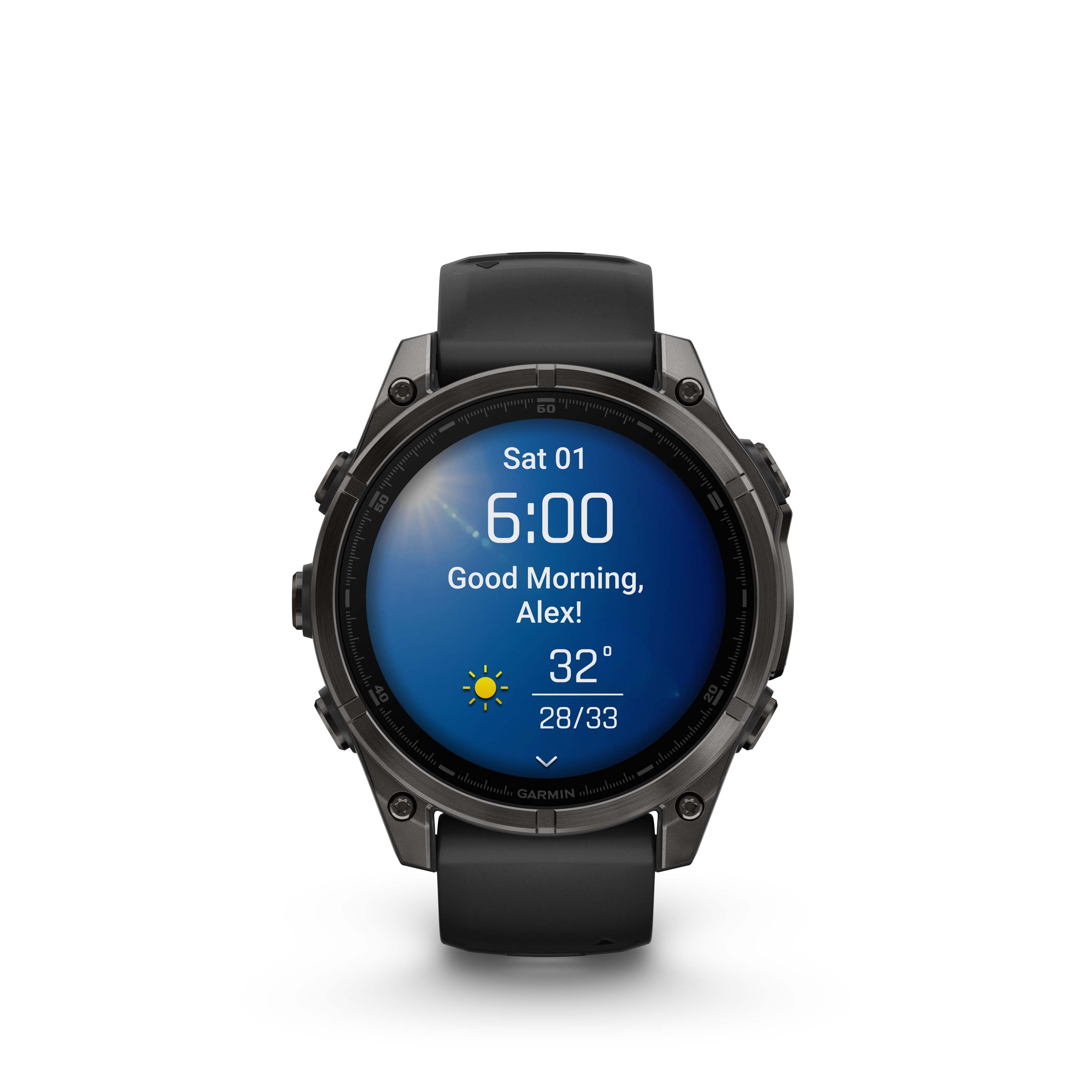 Garmin Fenix 8 47mm Amoled - Gris carbone saphir