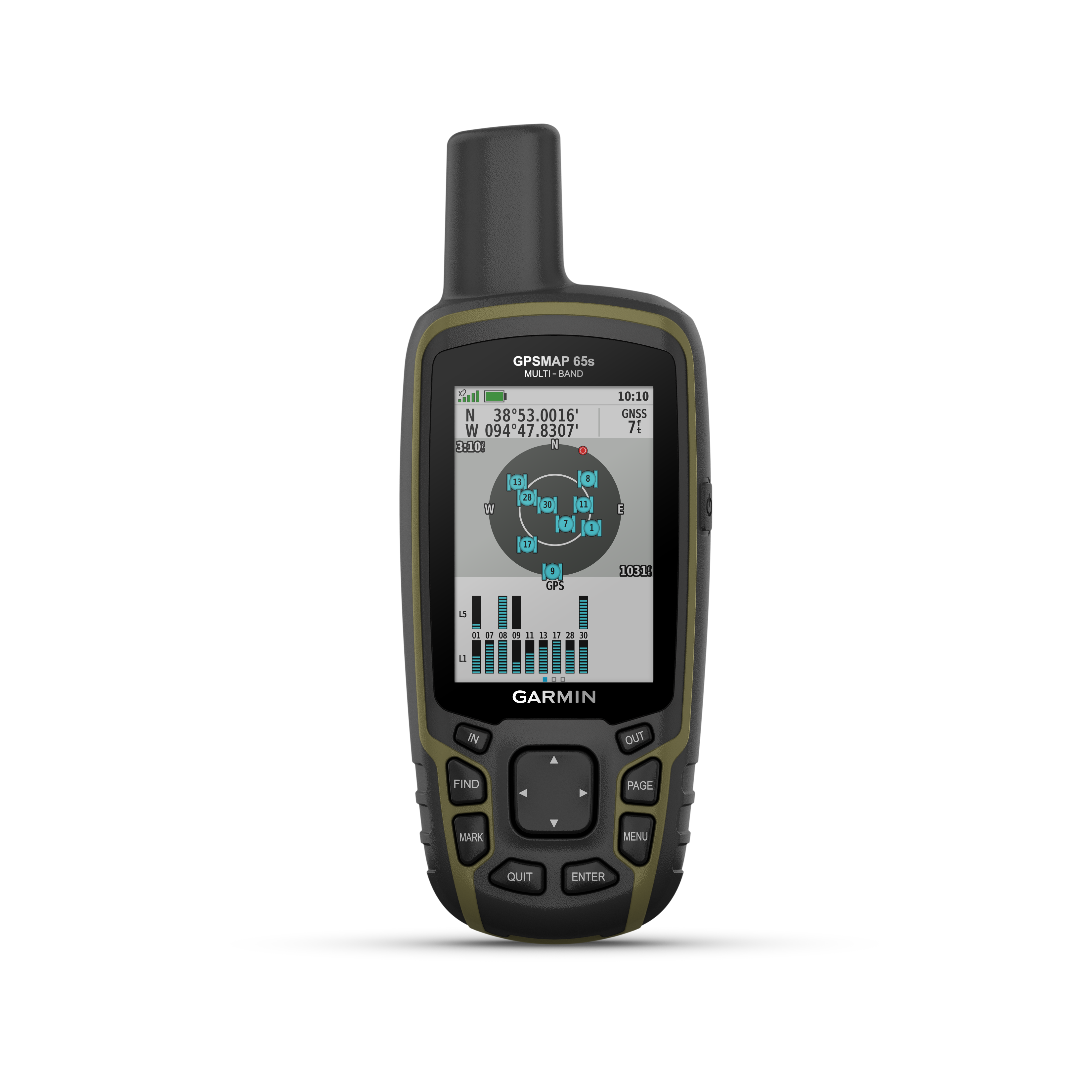 Garmin GPSMAP65S 2.6" Button-Operated Handheld with Altimeter and Compass Satellite Support - Color Display