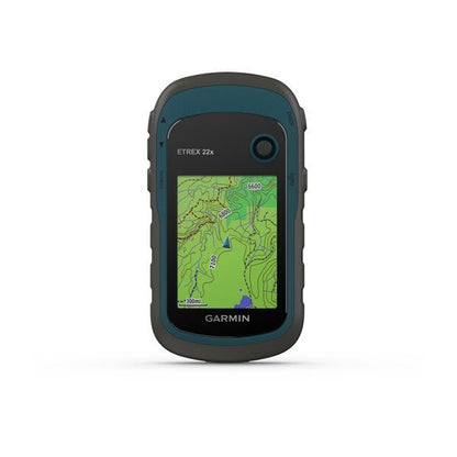 Navigateur GPS portable Garmin eTrex 22x robuste - Noir et bleu marine