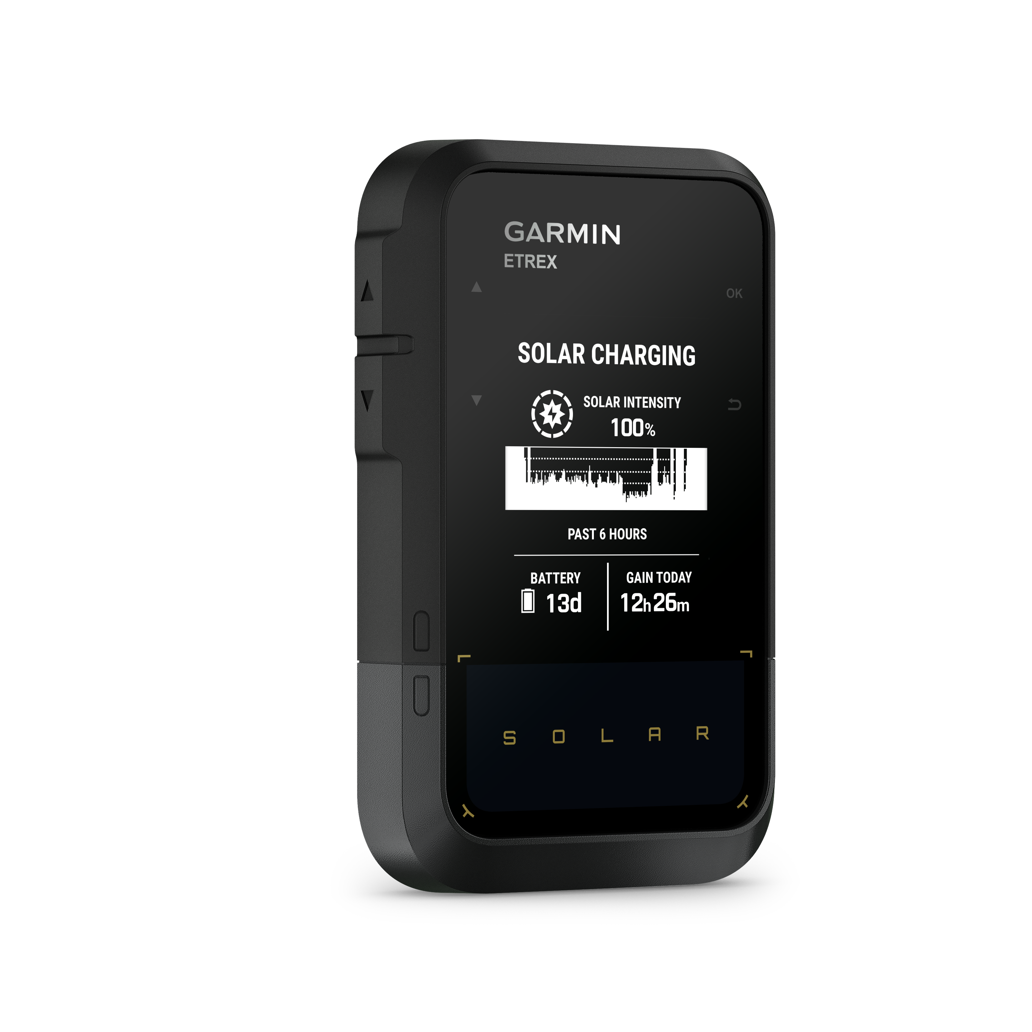 Garmin Etrex Solar GPS Handheld Navigator with Unlimited Battery Life - Water Resistant