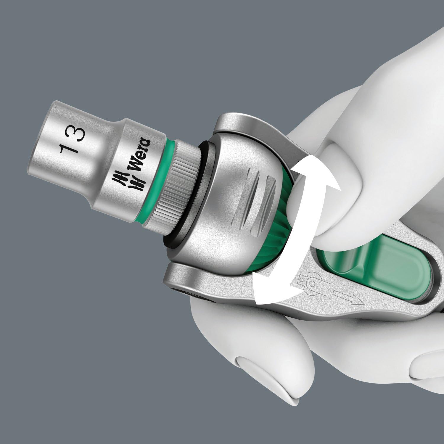 Wera 8100 SB 9 Zyklop Speed Ratchet 3/8"  Imperial - Set