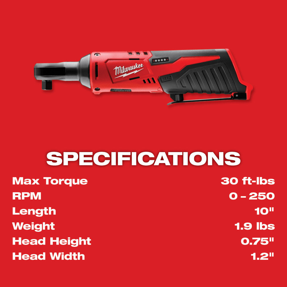 Clé à cliquet sous-compacte Milwaukee M12 3/8