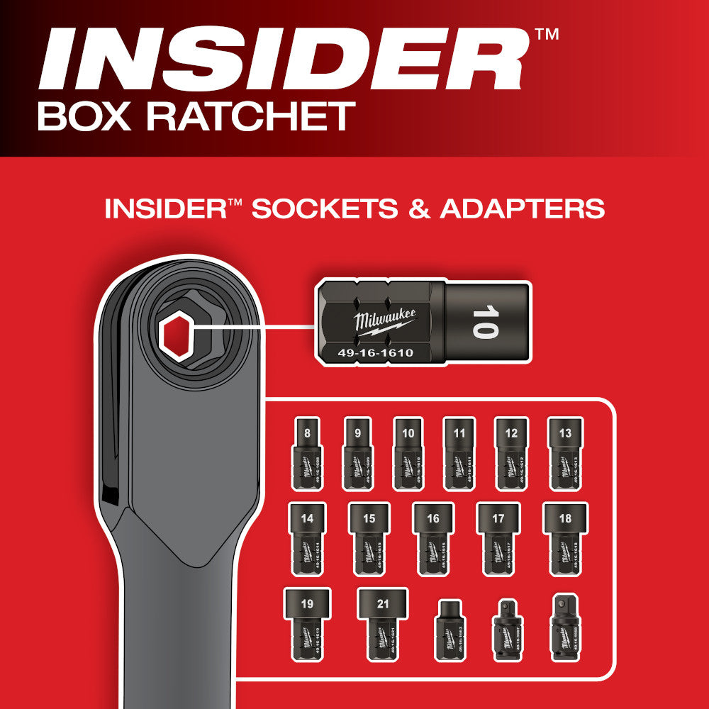 Milwaukee M12 Extended Reach Box Ratchet (cliquet de boîte à portée étendue)