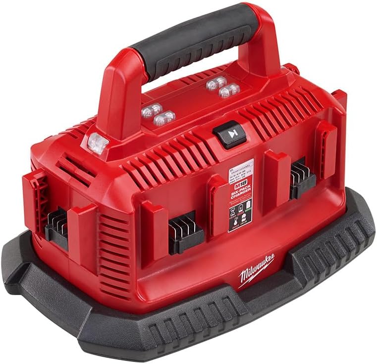 Milwaukee <a wg-1="">48-59-1806</a> M18 Packout Six Bay Rapid Charger (chargeur rapide)