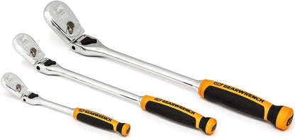 Clé à cliquet Gearwrench 1/4" 3/8" & 1/2" Drive 90 Tooth Flex-Head Set - 3 Piece