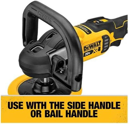 Dewalt 20V MAX XR 7" Kit de polisseuse rotative variable avec 2 batteries et un sac