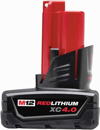Milwaukee M12 Redlithium XC avec batterie à capacité étendue 4.0 Ah