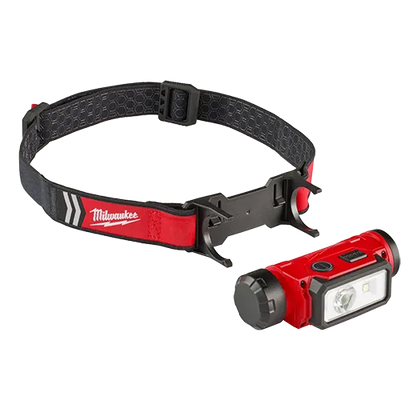 Lampe frontale USB Milwaukee avec 1 batterie et chargeur