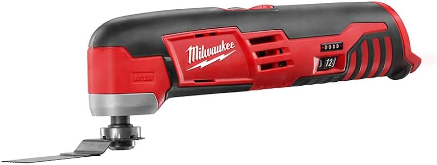 Milwaukee M12 12V Redlithium Ion Variable Speed Cordless Multi Tool with Multi Use Blade - Tool Only (Outil seul)